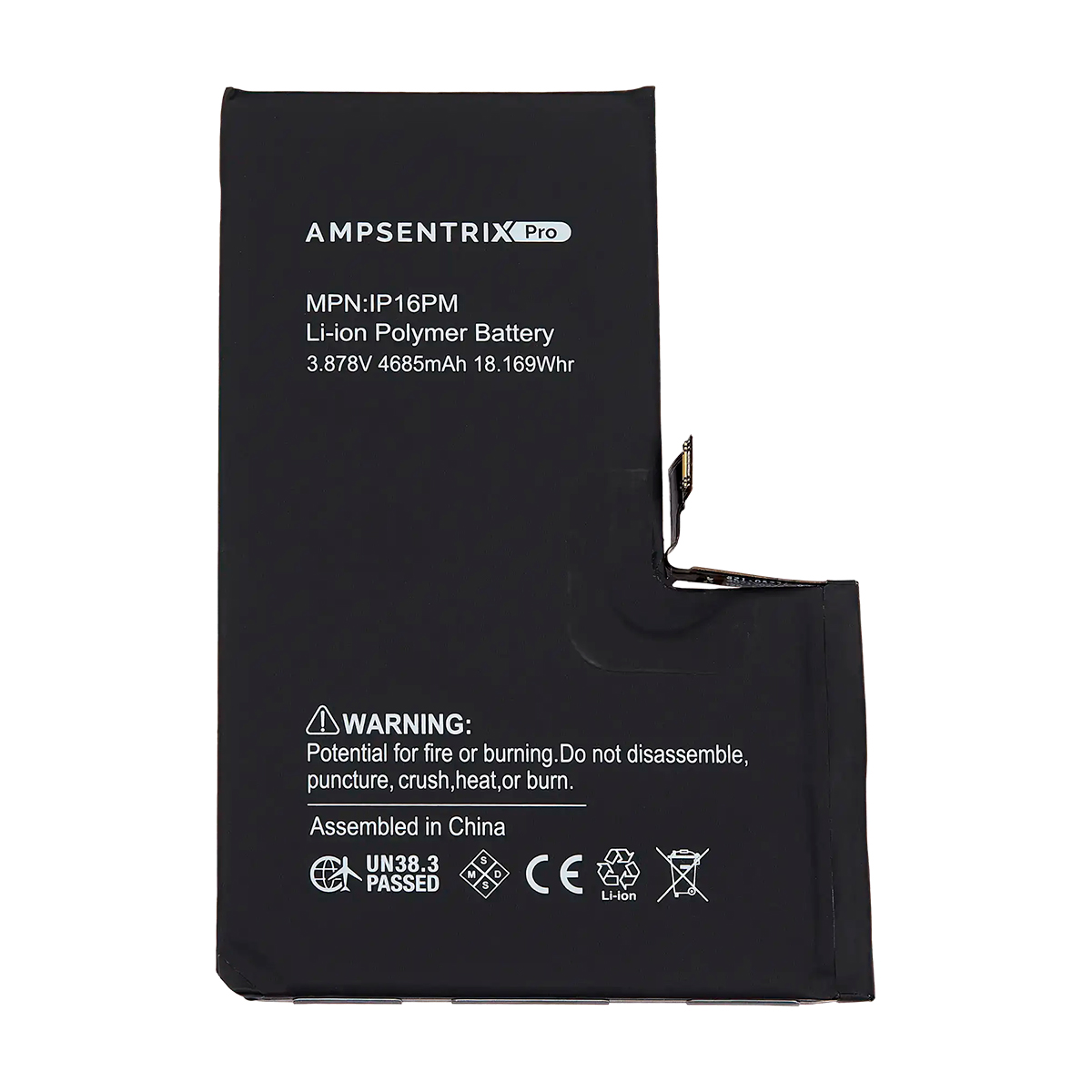 Bateria Ampsentrix Pro iPhone 16 Pro Max